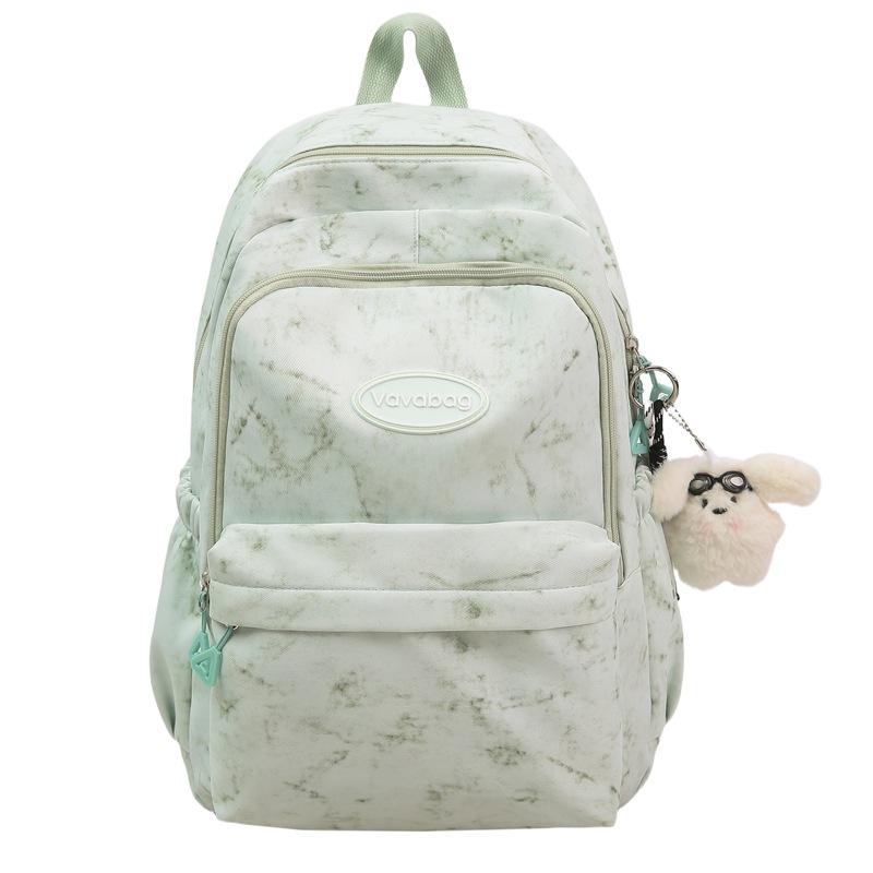 

Рюкзак студенческий школьный с принтом тай-дай, женский легкий рюкзак, рюкзак большой вместимости зелёный