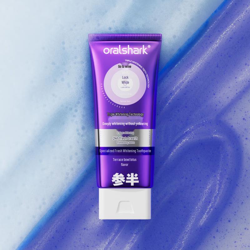 Can Ban Fresh Whitening Purple Tube Toothpaste