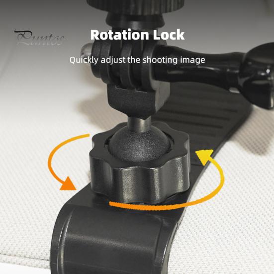 Suport pentru cameră pentru parasolar auto Rotație de 360 de grade Blocare anti-alunecare Suport video Vlog rezistent la șocuri Suport pentru cameră sport pentru GoPro pentru Osmo Pocket 3