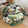 1PC Birds flowersAutomatic Open/Close Umbrella with Windproof, 8-Rib Sturdy Canopy, Durable Ribs, Fashionable Design, Outdoor Accessory, Fun Prin, Hol