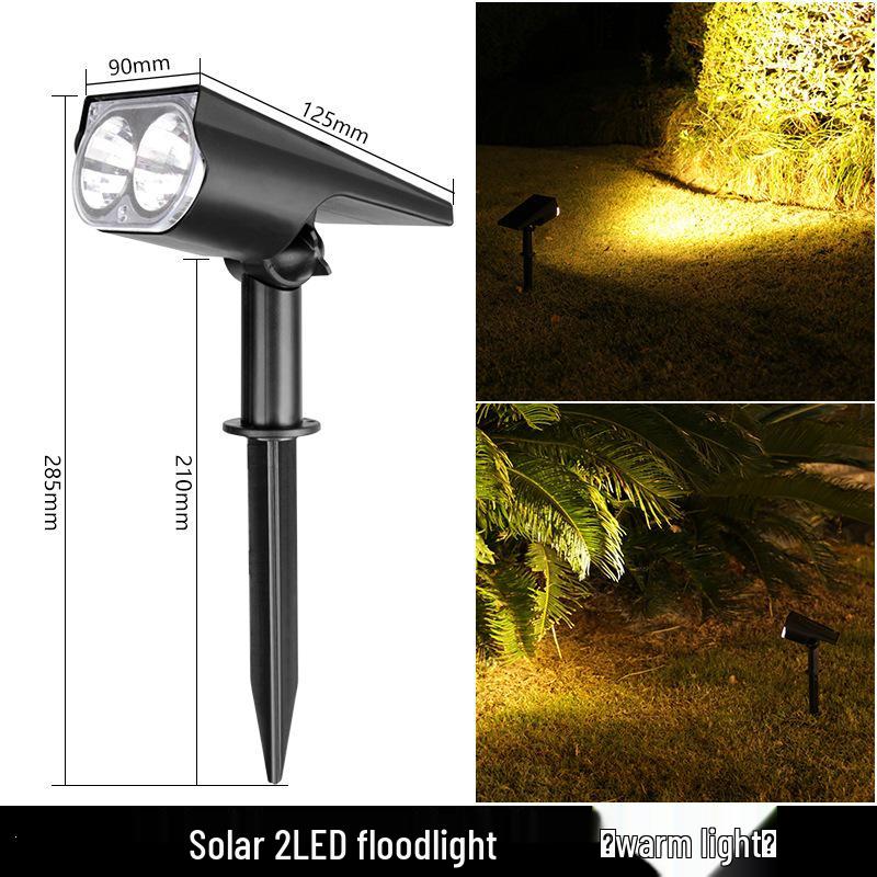 Super Bright Waterproof Solar Garden Spotlight: Dual-Purpose Landscape Lawn Light for Outdoor Villas