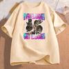 Women Cotton Tshirt Even Baddies Get Saddies Raccoon Funny Oddly Specific Meme Graphic Printed T Shirt Unisex Cotton Tees
