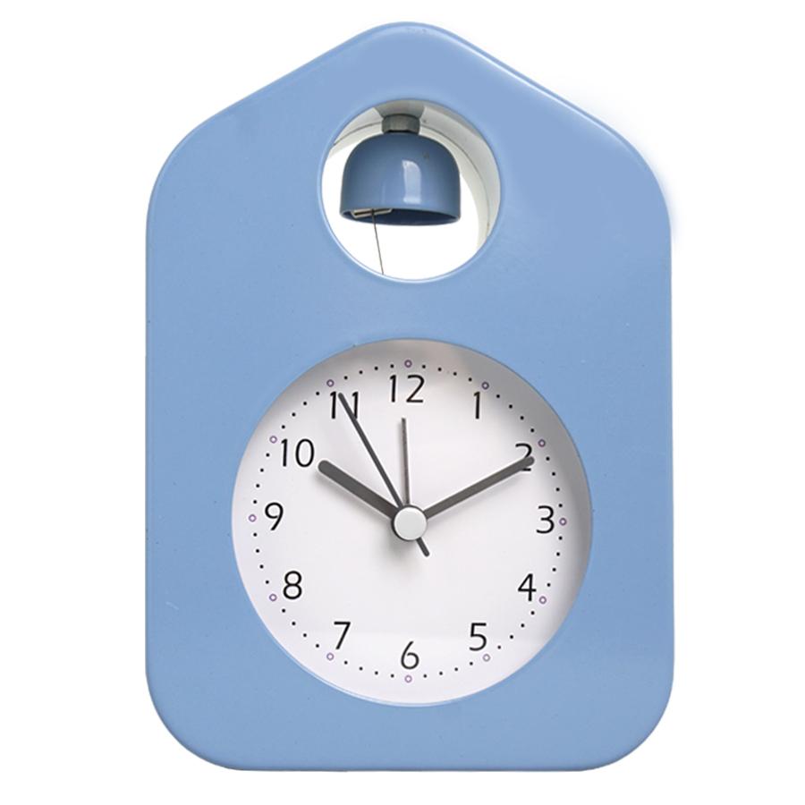 1pc simple metal cartoon quartz alarm clock, living room desktop/bedroom bedside silent night light clock