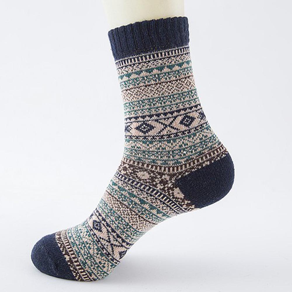Men's Ethnic Style Retro Rabbit Wool Socks - Autumn Collection