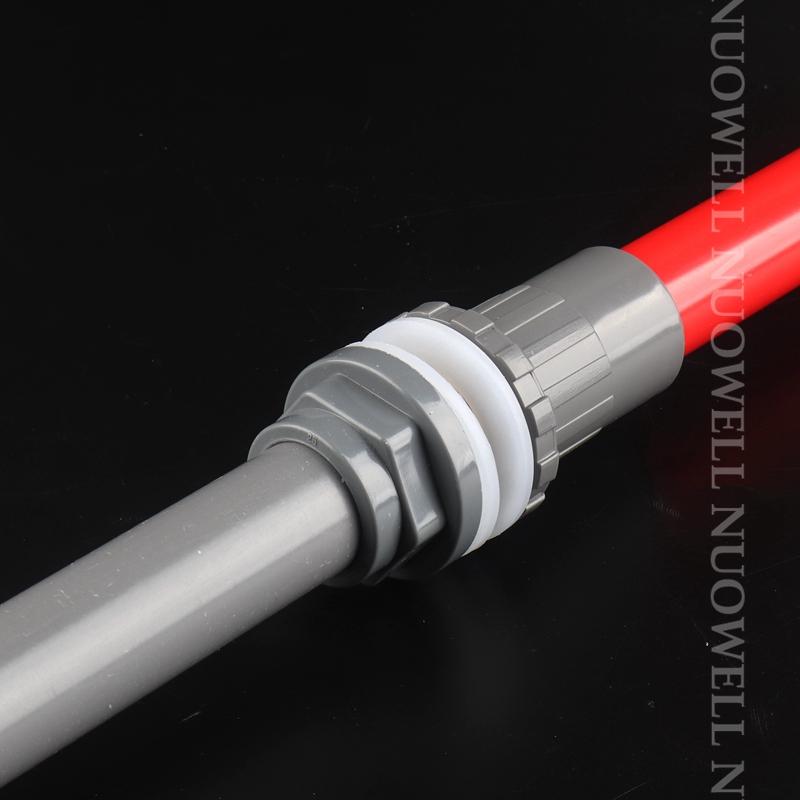 1pc O.D 20~32mm Gray UPVC Pipe Aquarium Fish Tank Tube Hydroponic Planting Frame Experimental Pipe Garden Fittings 50CM Long