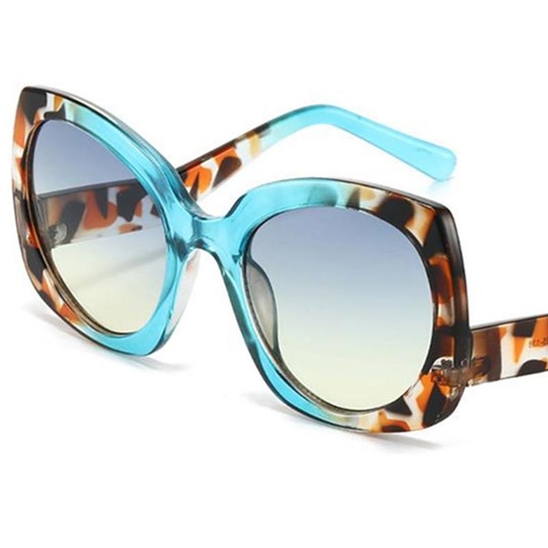 Fashion Sun Glasses Women Anti-UV Spectacles Butterfly Eyeglasses Personality Google Retro Oversize Patchwork Frame Sunglasses