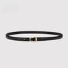 New Genuine Leather Thin Belt Women's Fashion Belt with Skirt Simple Trendy Thin Belt Korean Style Women's Thin Belt
