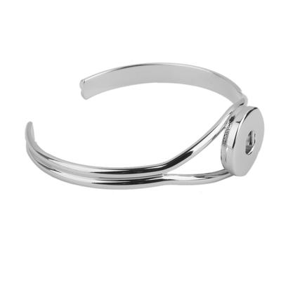 Bracelet à bouton-pression argenté Aloy Charm pour Noosa