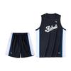 Logotrykk Sommer Pustende Ermeløs Basketball Draktherre sportsklær Svart 952321201-5