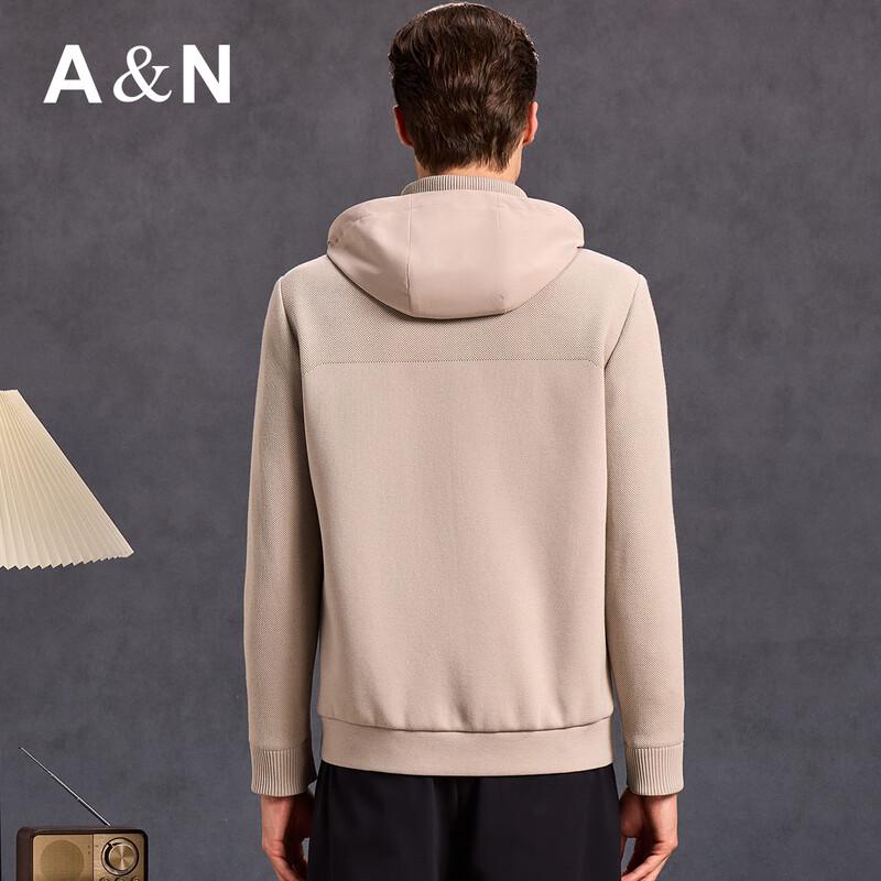 Antonio Men's Detachable Hooded Merino Wool Blend Jacket