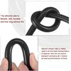 MECCANIXITY Vacuum Silicone Tubing Hose 1/4" ID 1/8" Wall Thick 10ft Black High Temperature for Engine