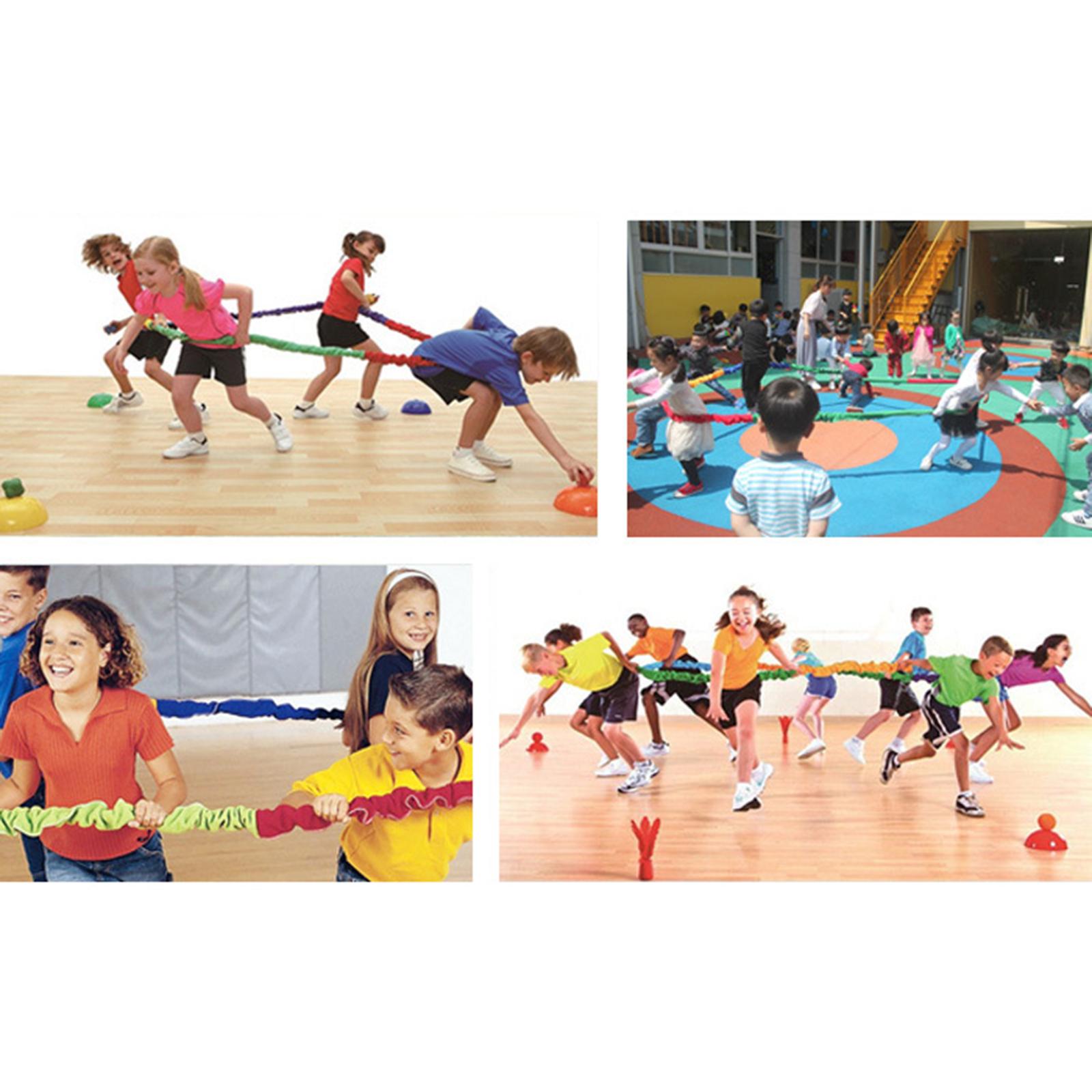 

Cooperative stretch rope resistance band for indoor activity kindergarten