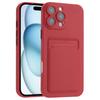 For iPhone 16 Pro Max Case Flexible TPU Phone Cover with Back Card Slot