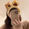 Stylish Anime Capybara Hair Hoop Eye-catching Headpiece Hair Claw Headwear for Stage Halloween Cosplay Role Play