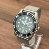 Used New belt SEIKO automatic winding Uni rare Seiko 5 Sports SNZF17J1 Made in Japan Day-Date wristwatch, working, black dial