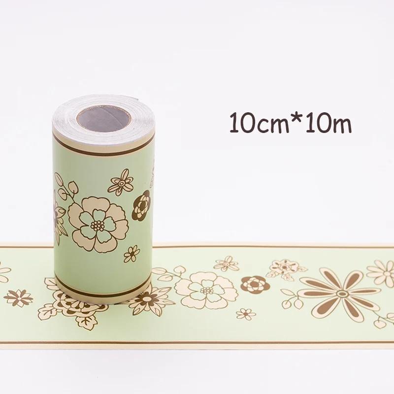 10M Self-Adhesive Wall Panels Border - Waterproof Decorative Film for Kids Room/Bathroom Tiles & Kitchen