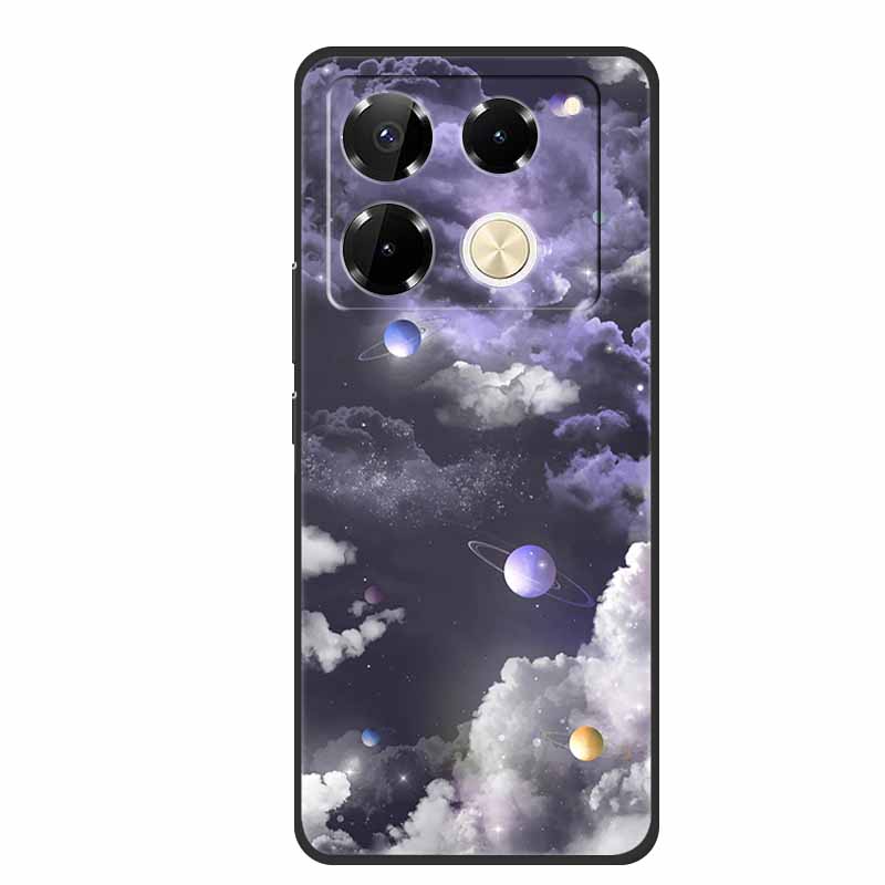For Infinix Note 40 Pro 5G Case TPU Soft Silicone Cover Phone Cases for Infinix Note 40 40pro 4G Flowers Lovely Coque Fundas