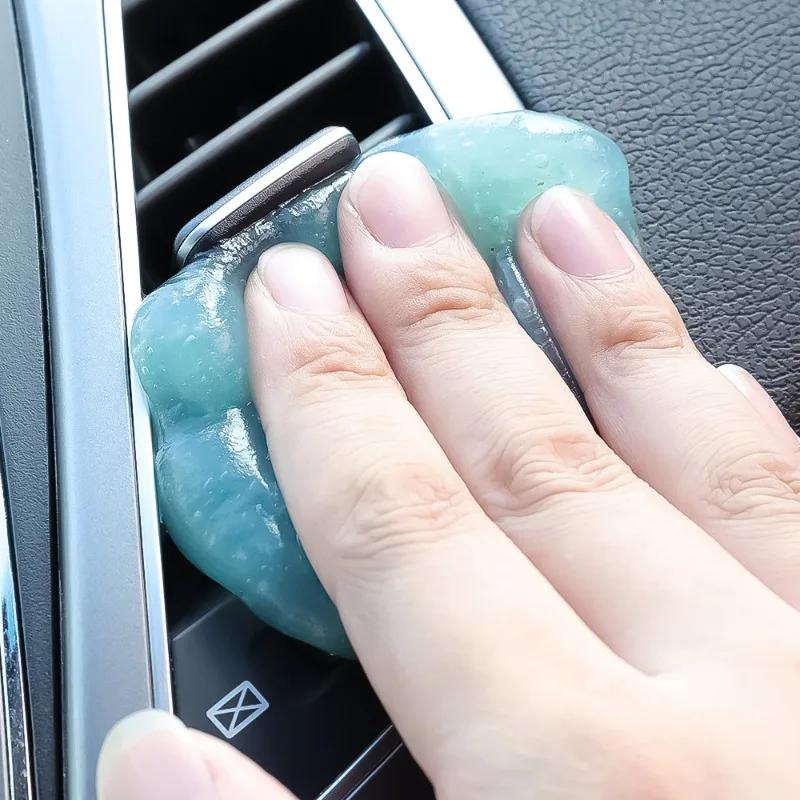 Car Cleaning Gel Reusable Sticky Putty for Air Vent & Dashboard Dust Removal Cleaning Gel  Interior Detail Keyboard Electronics