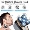 High Quality 5 in 1Multifunction 6 blade Portable rechargeable Wet Dry Mens Grooming electric waterproof face shaver for man