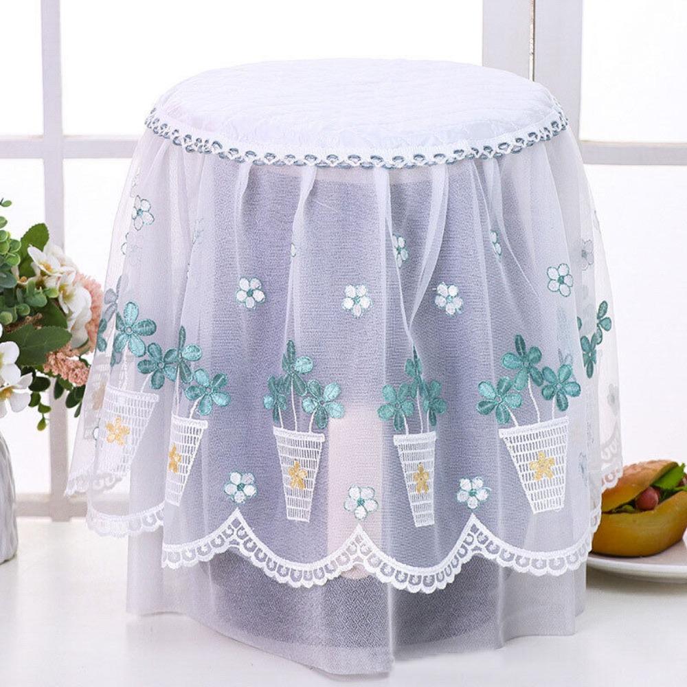 Pastoral Lace Air Fryer Dust Cover Kitchen Appliance Cover Pastoral Style Rice Cooker Cover Decorative Cover Embroidery