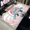 Hatsune Miku Cyberpunk Anime Gaming Mouse Pad NonSlip Rubber Base Desk MatMouse Pad Kawaii Neon Gaming Mousepad PC Gamer