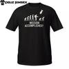 Mission Accomplished Evolution T-Shirt Herren Damen T-Shirts Top | Dunkles Anti-Krieg Grafik-T-Shirt für Denker