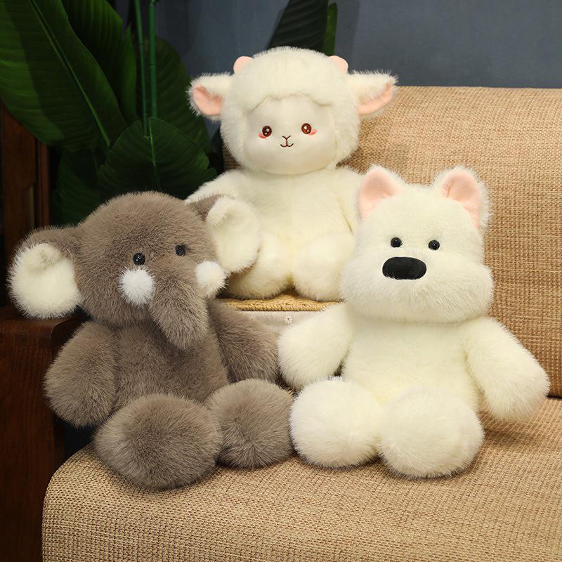 

Cute Animal Plush Toys: Puppy, Lamb, Elephant Stuffed Dolls & Pillow Gifts Puppy