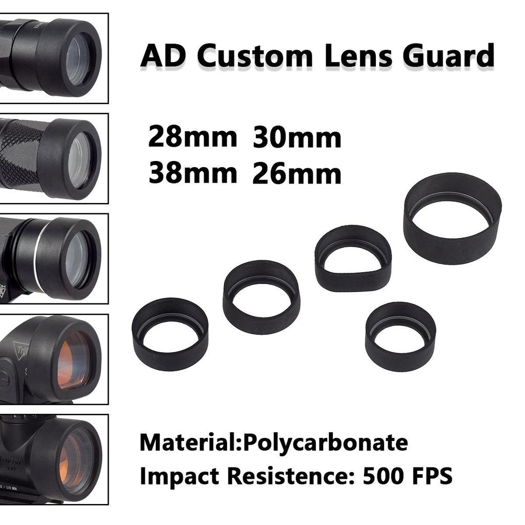 Anti-Riot Flashlight & Red Dot Lens Cover for T1/T2/X300V/X400V