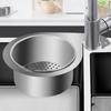 Sink Strainer Basket Corner Sink Stainless Steel Filter Multi-Functional Swan Quick Drain Rack for Kitchen Food Residues