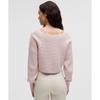 Lululemon Brushed Cotton Reversible Crossover Sweater Misty Pink