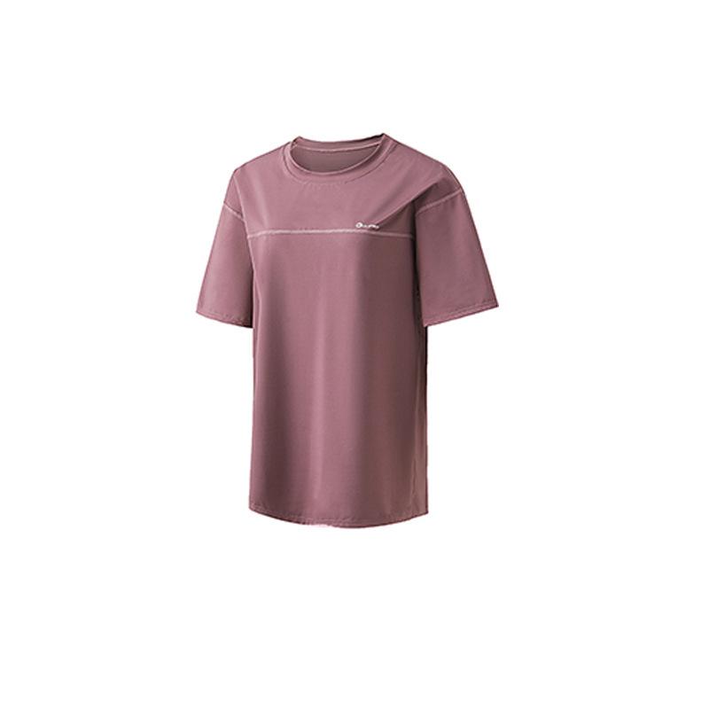 Plus Size Sporty Yoga Three-Piece Set - Breathable, Loose-Fit, Quick-Dry Short Sleeve Fitness Wear for Spring/Summer