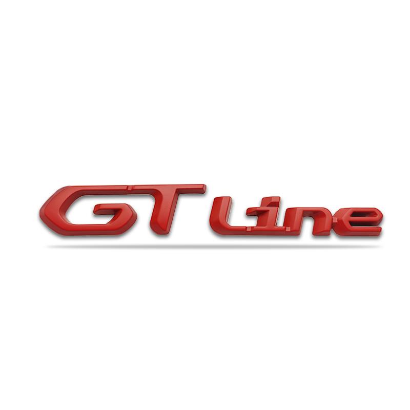 3D Car Sticker GT Logo Metal Emblem Badge Decals For 208 GT LINE 2008 E208 308 306 106 206 205 307 3008 207 508 5008