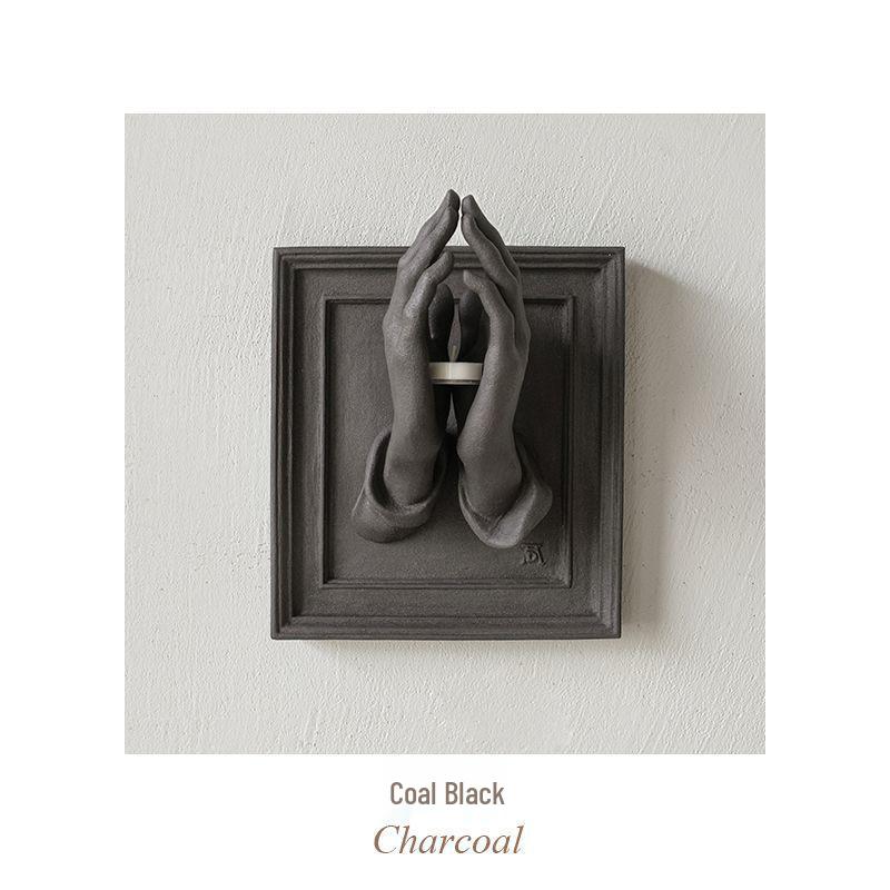 2025 Bestseller: Handmade 'Praying Hands' Aromatherapy Candle Holder & Hanging Ornament 3D Figurine