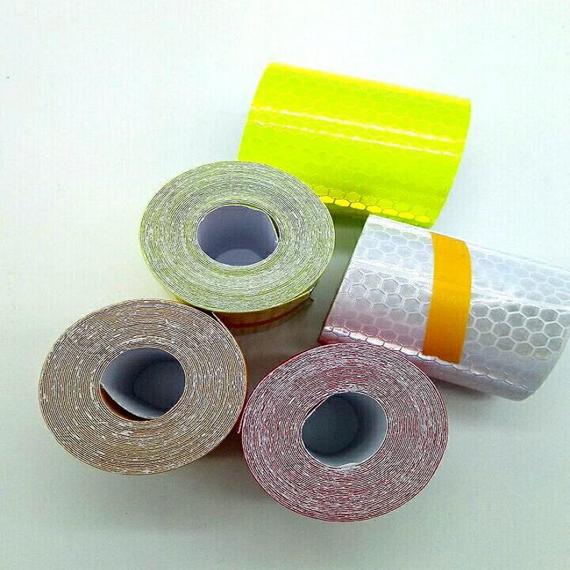 Car Reflective Tape Sticker Safety Mark Waterproof Warning Tape Strip Reflector Protective Sticker Reflective Film