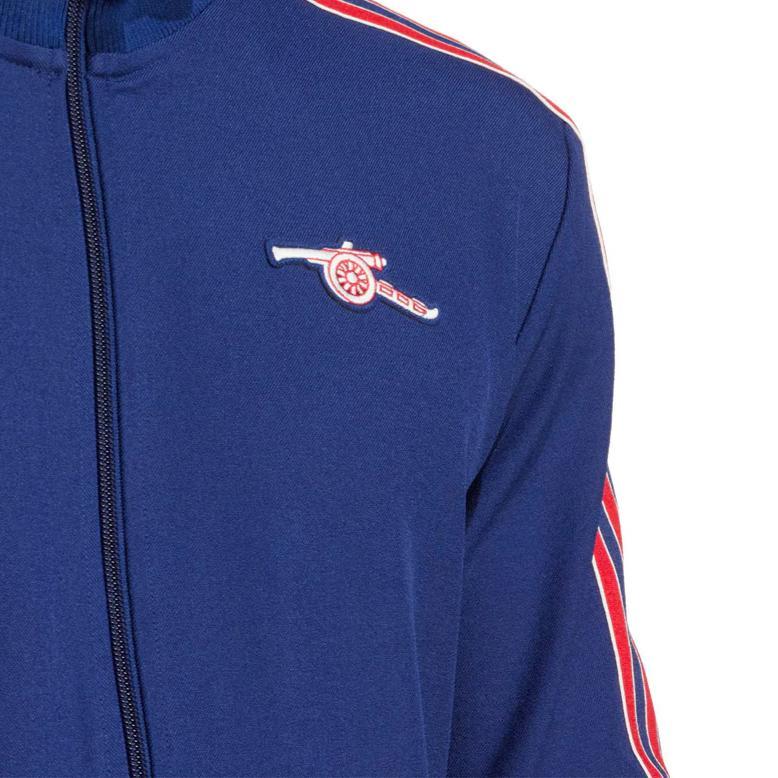 adidas Chaqueta de chándal con cremallera completa Icono del Arsenal para hombre Cielo Nocturno Rojo JF0544