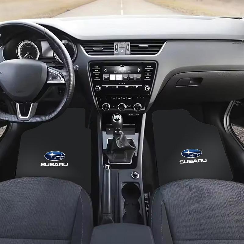 Car Floor Mat Auto Front and Rear Carpet Foot Mats with Rubber Backing for Subaru Forester Legacy WRX Tribeca Levorg BRZ STI XV bu4