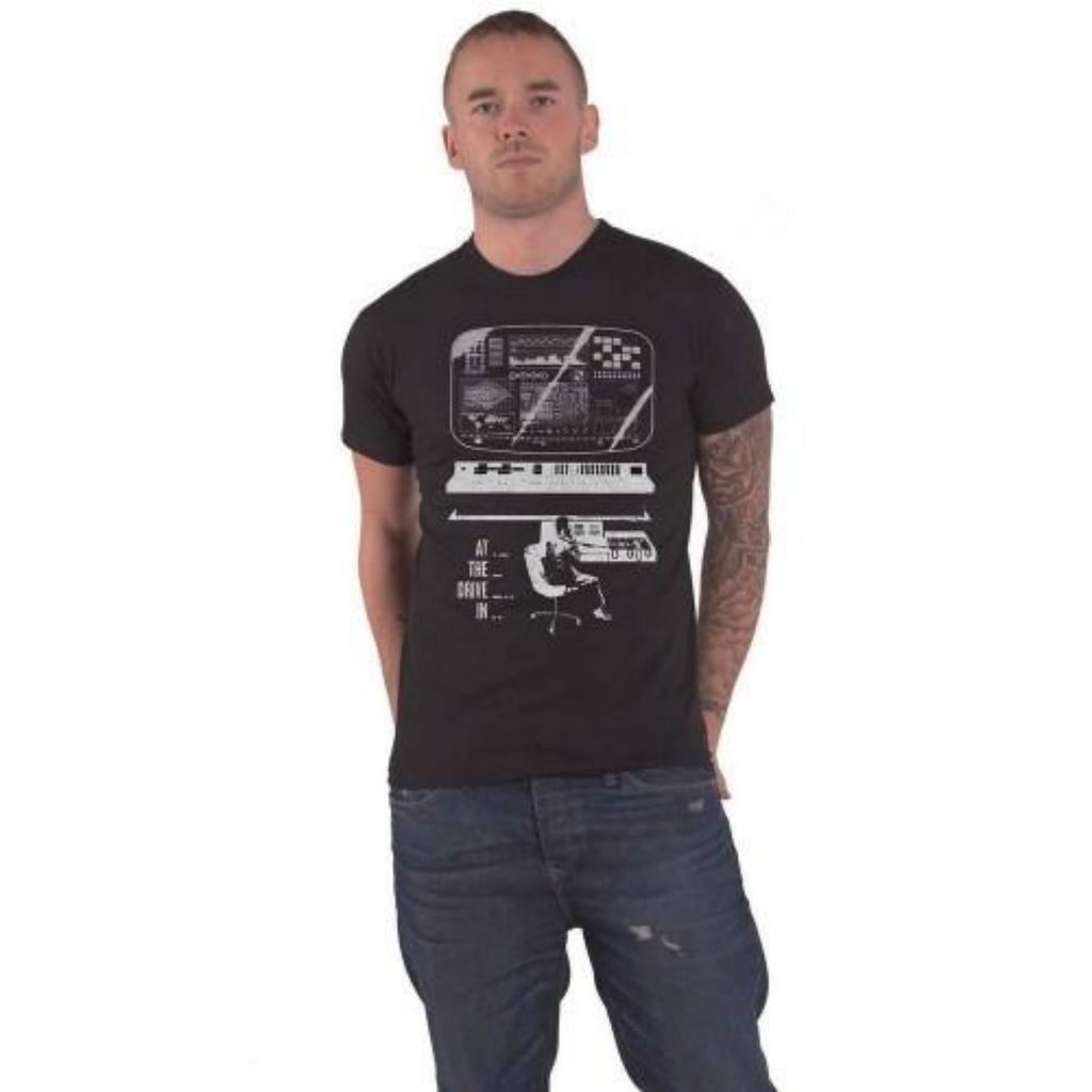 At The Drive In Unisex Adult Monitor Cotton T-Shirt