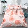 Home Living Luxury Peach Print 2/3Pcs Comfortable Duvet Cover PillowCase Bedding Set Queen and King EU/US/AU Size