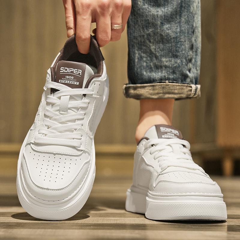 New Casual High-Quality Versatile Casual White Sneakers Fashion Trendy Men's Shoes High-Quality Sports Shoes Breathable Com
