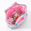 Stylish Striped Pvc Tote Bag Large-capacity Handbag Lightweight Portable Travel Shoulder Bag Casual Waterproof Shopping Bag