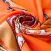 Luxury Horse Print Silk Square Scarf Women Soft Satin Kerchief Hairband Neckerchief Head Hijab Lady Headband Foulard Bag Ribbon