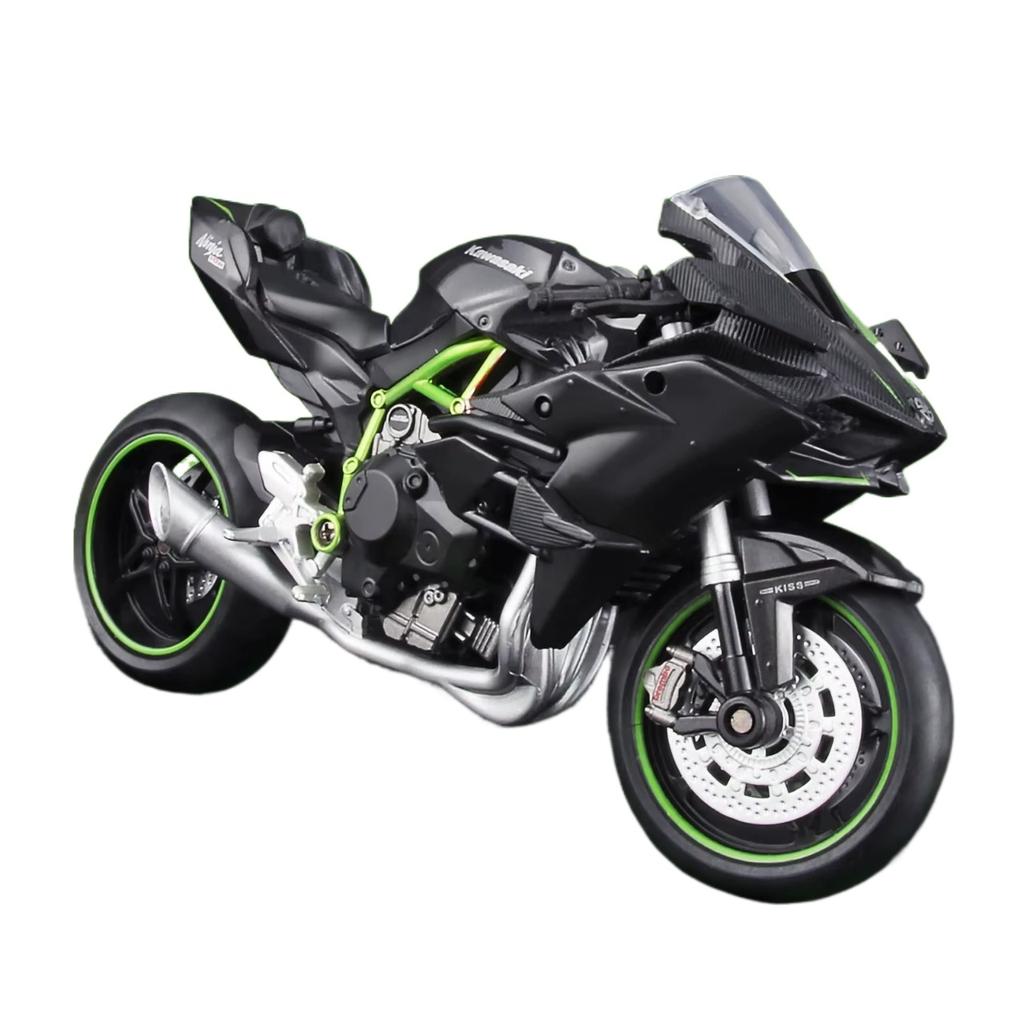 1/12 Scale Die Cast Motorcycle Model for Kawasaki Ninja H2R, Motorcycle Model, Kids Moto Toy or Collection, Boyfriend