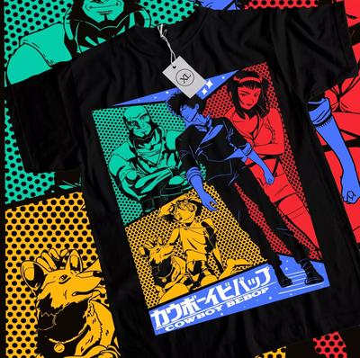 Cowboy Bebop Spike T-Shirt Spiegel Anime Manga δώρο για τη μαμά Αστεία μπλούζα Όλα τα μεγέθη
