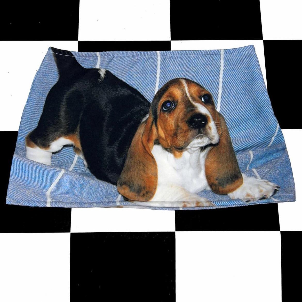 Юбка-мини Y3K Футуристичный Металлический Мультяшный Клоун Medium