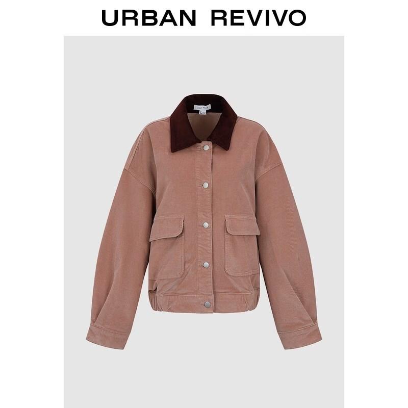 

UR Women s Retro Color-Blocked Lapel Jacket M