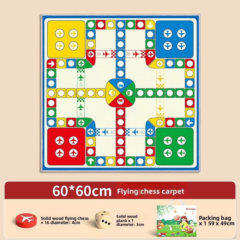 Extra Large Size Soft Non-slip Carpet Material, Essential for Parent-child Family Gatherings,  Focus Training  Flying Chess