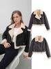European & American Style Women's Leather & Fur One-Piece Jacket Coat - Versatile New Fashion
