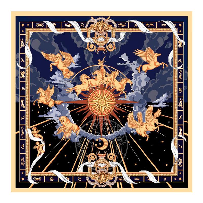 Aurora Silk Scarf Art Umbrella Combo