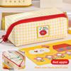 Cartoon Large Capacity Prism Grid Pen Case With Cute Dopamine Design For Students And Office Use