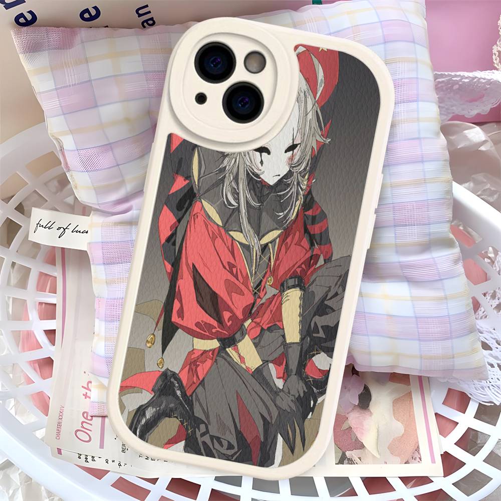 Anime The Freak Circus Pierrot Leather Phone Case For IPhone 16 15 14 17 Pro Max 11 12 Mini Plus Soft Shell